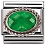 Nomination Nomination Link - 330606-027 - Faceted CZ Emerald Green