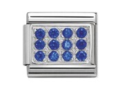 Nomination Link - 330307-04 - Classic CL PAVE - Blue cz Nomination Link - 330307-04 - Classic CL PAVE - Blue cz