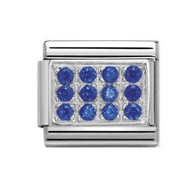 Nomination Link - 330307-04 - Classic CL PAVE - Blue cz