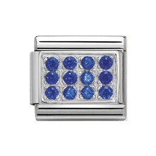 Nomination Link - 330307-04 - Classic CL PAVE - Blue cz