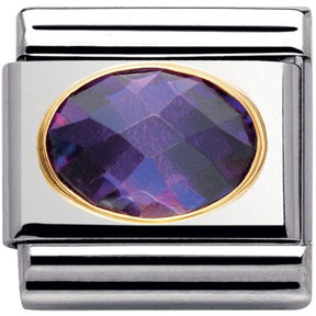 Nomination Link - 030601-001- Classic FACETED CUBIC - Purple