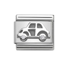 Nomination Link 330311/05 Car in Silver and Stone