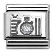 Nomination  Link - 330311-06 - Classic CL SYMBOLS - Camera in Silver and Stone Nomination  Link - 330311-06 - Classic CL SYMBOLS - Camera in Silver and Stone