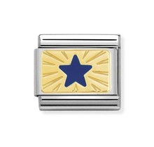 Nomination Link - 030284-41- Classic PLATES -  Star Blue