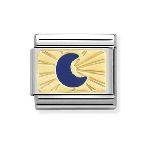 Nomination Link Maan Blauw/Goud