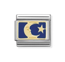 Nomination Link - 030284-45- Classic PLATES - Moon Blue Planet