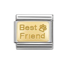 Nomination Link - 030121-50 - Classic ENGRAVED SIGNS - Best Friend Footprint