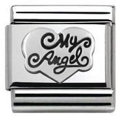 Nomination Link - 330101-14 - Classic OXIDIZED SYMBOLS - My Angel Heart