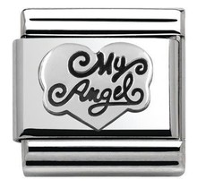 Nomination Link - 330101-14 - Classic OXIDIZED SYMBOLS - My Angel Heart