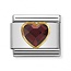 Nomination Nomination - 030610-005- Link Classic HEART FACETED -  Red