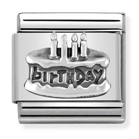 Nomination Link - 330101-20 - Classic OXIDIZED SYMBOLS - Birthday Cake