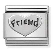 Nomination Link - 330101-18 - Classic OXIDIZED SYMBOLS - Friend Heart Nomination Link - 330101-18 - Classic OXIDIZED SYMBOLS - Friend Heart