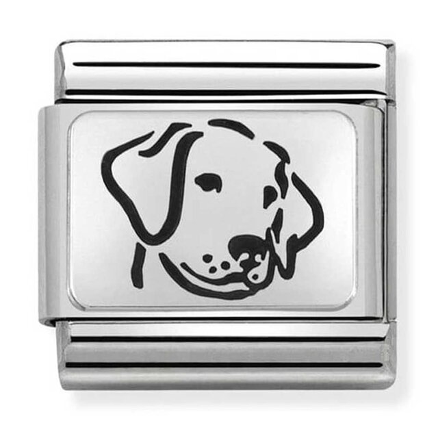 Nomination Link - 330109-06 - Classic OXYDISED PLATES - Dog Nomination Link - 330109-06 - Classic OXYDISED PLATES - Dog