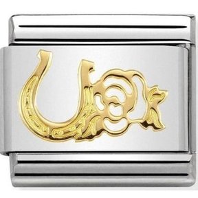 Nomination Link - 030149-33- Classic SYMBOLS - Horseshoe & Rose