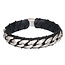 iXXXi Men iXXXi Men Bracelet Alex Mat Zilver Zwart