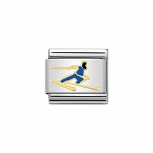 Nomination Link Skier Blue Goudkleurig
