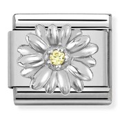 Nomination  Link - 330311-13 - Classic CL SYMBOLS - Daisy With Yellow CZ Nomination  Link - 330311-13 - Classic CL SYMBOLS - Daisy With Yellow CZ