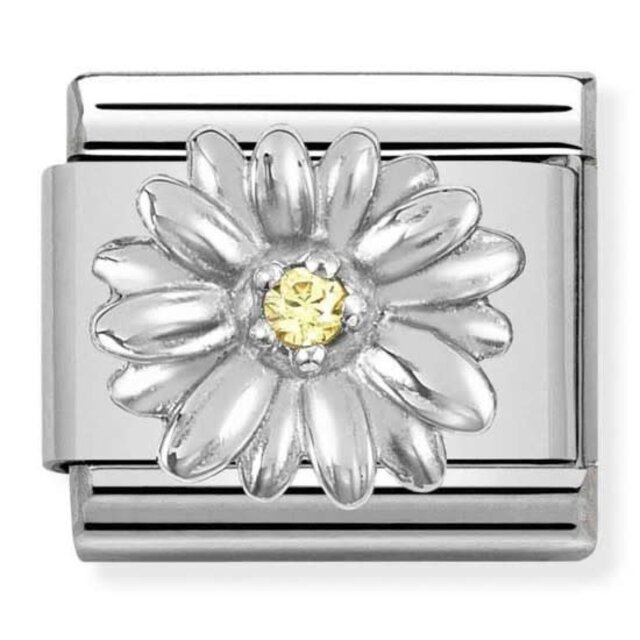 Nomination  Link - 330311-13 - Classic CL SYMBOLS - Daisy With Yellow CZ Nomination  Link - 330311-13 - Classic CL SYMBOLS - Daisy With Yellow CZ