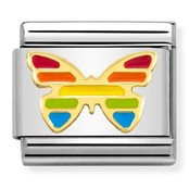 Nomination Link - 030272-55 - Classic SYMBOLS - Butterfly Rainbow