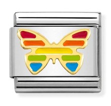 Nomination Link - 030272-55 - Classic SYMBOLS - Butterfly Rainbow