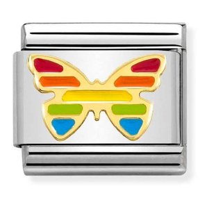 Nomination Link - 030272-55 - Classic SYMBOLS - Butterfly Rainbow