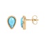 iXXXi Jewelry iXXXi Jewelry Ear studs Magic Turquoise - Goudkleurig