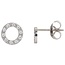 iXXXi Jewelry iXXXi Jewelry  Ear studs Circle Stone 10mm - Zilverkleurig