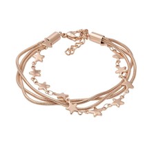 iXXXi Jewelry Enkelbandje Snake Star Rosé