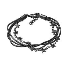 iXXXi Jewelry Enkelbandje Snake Star Zwart