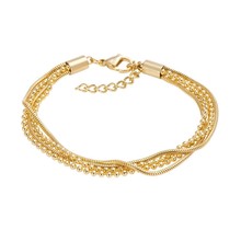 iXXXi Jewelry Enkelbandje Snake Ball Slim Goudkleurig