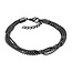 iXXXi Jewelry iXXXi Jewelry Enkelbandje Snake Ball Slim Zwart