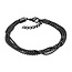 iXXXi Jewelry iXXXi Jewelry Armband Snake Ball Slim Zwart