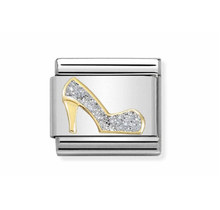 Nomination Link - 030220-04 - Classic GLITTER SYMBOLS - Silver Shoe
