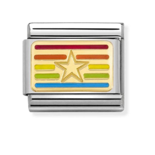 Nomination Link - 030263-23- Classic PLATES - Rainbow Star Flag Nomination Link - 030263-23- Classic PLATES - Rainbow Star Flag