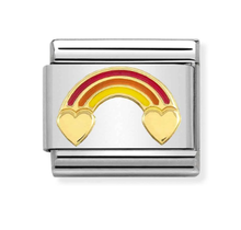 Nomination Link - 030272-52 - Classic SYMBOLS - Rainbow with Hearts