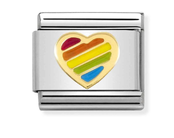 Nomination Link - 030272-54 - Classic SYMBOLS - Rainbow Heart