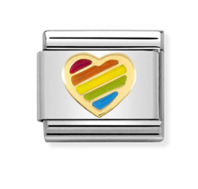 Nomination Link - 030272-54 - Classic SYMBOLS - Rainbow Heart