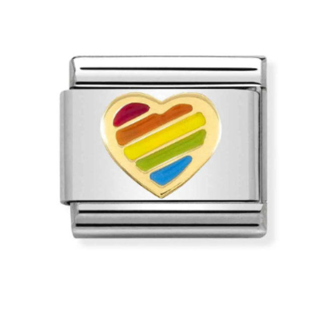 Nomination Link - 030272-54 - Classic SYMBOLS - Rainbow Heart