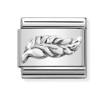 Nomination Link - 330101-47 - Classic OXIDIZED SYMBOLS - Feather