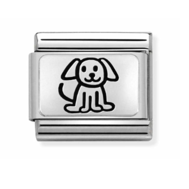 Nomination Link - 330109-52 - Classic OXYDISED PLATES - Puppy
