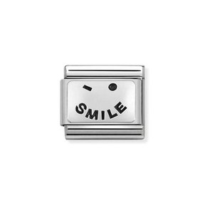 Nomination Link - 330109-57 - Classic OXYDISED PLATES - Smile