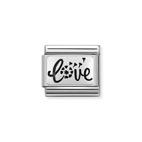 Nomination Link - 330109-59 - Classic OXYDISED PLATES - Love With Flower