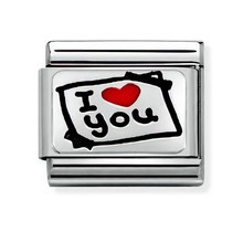 Nomination Link - 330208-50 - Classic CL OXIDIZED PLATES - I Love You Card