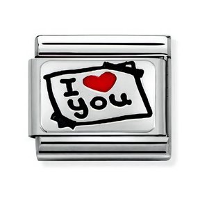 Nomination Link - 330208-50 - Classic CL OXIDIZED PLATES - I Love You Card