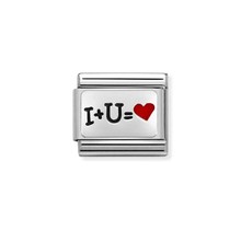 Nomination Link - 330208-51 - Classic CL OXIDIZED PLATES - I and U Heart