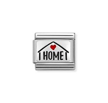 Nomination Link - 330208-54 - Classic CL OXIDIZED PLATES - Home with Heart