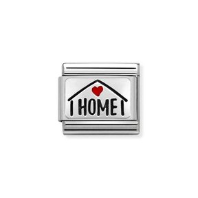 Nomination Link - 330208-54 - Classic CL OXIDIZED PLATES - Home with Heart