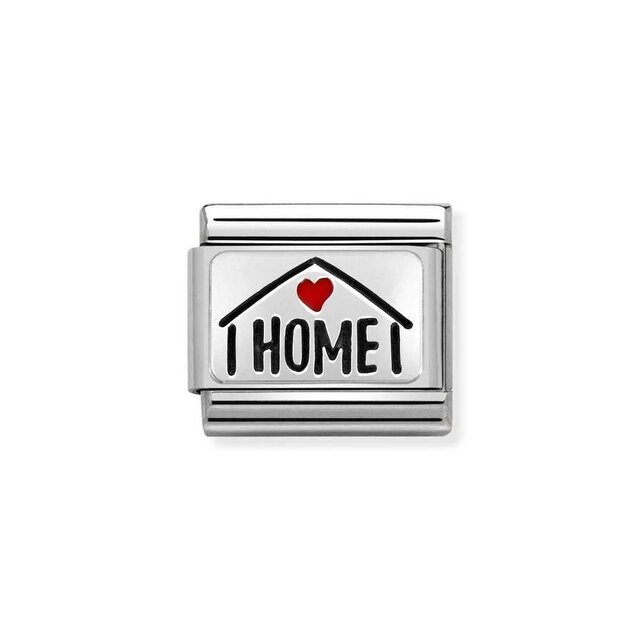 Nomination Link - 330208-54 - Classic CL OXIDIZED PLATES - Home with Heart Nomination Link - 330208-54 - Classic CL OXIDIZED PLATES - Home with Heart