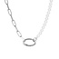 iXXXi Jewelry iXXXi Jewelry Ketting Square Chain Pearl Zilverkleurig