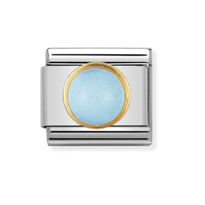 Nomination Link - 030502-06- Classic OVAL HARD STONES - Turquoise